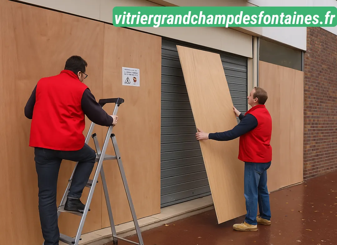 Mise en sécurité fermeture provisoire Grandchamp-des-Fontaines